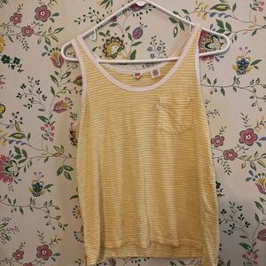 Levi’s women’s XS yellow striped tank top